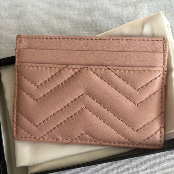 GG MARMONT SMALL SHOULDER BAG and CARD CASE (PINK) - Picture 9 of 10